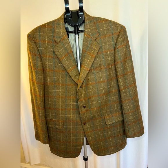 Hilton 1893 Other - Hilton 1893 Plaid Cashmere Blazer Size 43L - Vintage